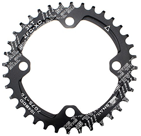 CYSKY 36T Schmale Breite Kettenblatt 104 BCD Einzelkettenblatt mit 9 10 11 Geschwindigkeit für Rennrad Mountainbike BMX MTB (36T)