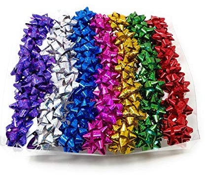 100 Stelle adesive per Confezioni Regalo Olografiche 0873-1