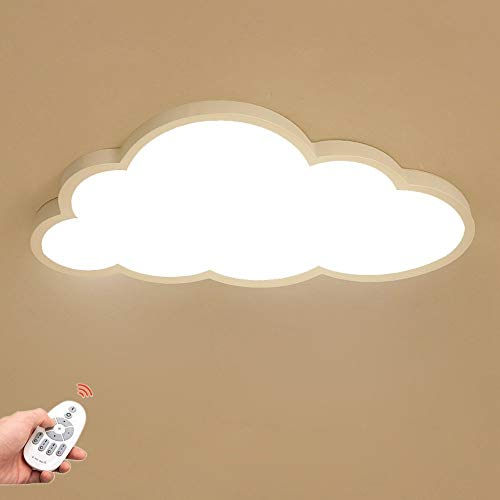 BEHWU Wolken Deckenleuchte, LED ultradünne 5 cm Kreative Wolken Deckenlampe Kinderzimmer Deckenleuchte Jungen Und Mädchen Schlafzimmer Lampe Einfache Cartoon Romantische (Color : Dimmbar)