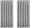 Blackout Curtains Small Curtains for Windows - Super Soft Room Darkening Pencil Pleat Curtains for Nursery Short Window Treatment with Tape Top for Bedroom 46 x 54 Inch, 2 Panels, Dove Grey