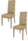 t m c s Tommychairs - 2er Set Moderne Stühle Chantal für Küche und Esszimmer, robuste Struktur aus lackiertem Buchenholz Farbe Cappuccino, gepolstert und mit Kunstleder Farbe Cappuccino bezogen