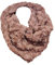 Flauschig Warmer Winter Loop Schal Fleece Schlauchschal Rundschal Blume Stern (Uni Rosa)