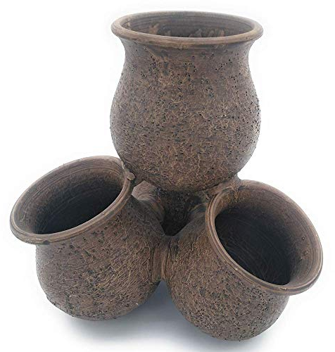 Maceta CACTUS 4 VASOS P de barro rustica exterior e interior 20 cm x 20 cm