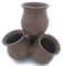 Maceta CACTUS 4 VASOS P de barro rustica exterior e interior 20 cm x 20 cm