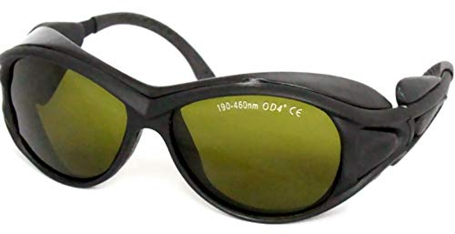 Schutzbrille 190-460 nm 450 nm OD4+ Weitspektrum kontinuierliche Absorption Laserschutzbrille mit Box