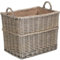 Vanilla Leisure - Log Basket Log Baskets For Wood Burner Indoor Small Wicker Basket Storage Log Burner Lined Log Store Indoors Size:D350xH250xW280mm Small Willow Storage