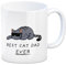 Best cat dad ever Katzen Kaffeebecher Tasse lustiger Spruch Geschenkidee Papa Katzenpapa Katzenliebhaber Vater Katze Tasse