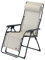Fiam Schwerkraft-Sessel mit Schwingfunktion, Gestell aus Stahl, Farbe Anthrazit, Sitzfläche aus Texilen, Weiß-Beige, Art. 129sTXBIBE, (127TX)