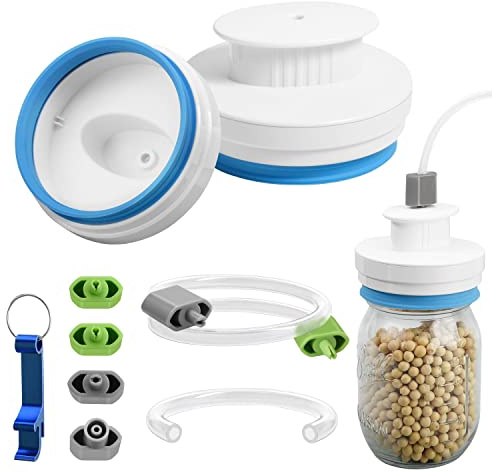 Arozxin Mason Jar Vacuum Sealer, Compatible with Foodsaver's VS and FM Series, NutriChef PKVS40BK, etc. with Can Opener