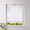 Heichkell Raffrollo ohne Bohren Voile Raffgardine mit Ösen Transparenter Vorhang mit Hakenaufhängung Ösenrollo mit Moderner Stickerei Grau BxH 80x140cm