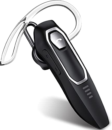 Micool Bluetooth V5.0 Headset, Geräuschunterdrückung Freisprech Mit 30 Stunden Gesprächszeit, Mute-Funktion, Sprachassistent Kabellos für LKW Fahrer