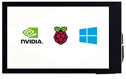 Coolwell 3,5 Zoll LCD Display 3,5 Zoll HDMI Touchscreen Touchscreen für Raspberry Pi 4B+ 4B 3B+ 3B 2B+ Zero W WH 2W Jetson Nano PC 480x800 Einstellbare Helligkeit IPS Display