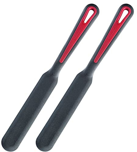 Westmark 2 Crêpes-Spatel, Hitzebeständig bis 270 °C, PPA, Länge: 33 cm, Gallant Plus, Schwarz/Rot, 296622E5