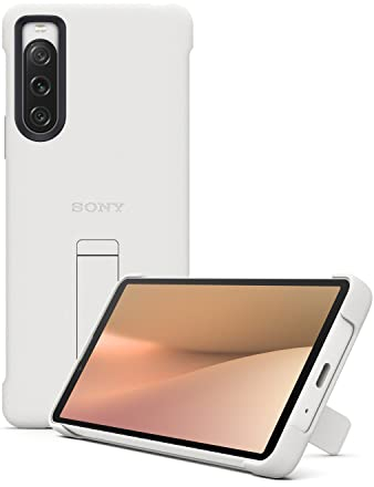 Sony Stilvolle Hülle mit Standfuß für das Xperia 10 V, Holunderweiß