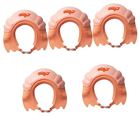 Alipis Cuffia Da Doccia Con Visiera Regolabile Da 5 Pezzi Per Bambini E Bambine Con Protezione Per Le Orecchie E Shampoo Per Bambini