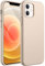 JETech Silicone Case for iPhone 12/12 Pro 6.1-Inch, Silky-Soft Touch Full-Body Protective Phone Case, Shockproof Cover with Microfiber Lining (Gold)