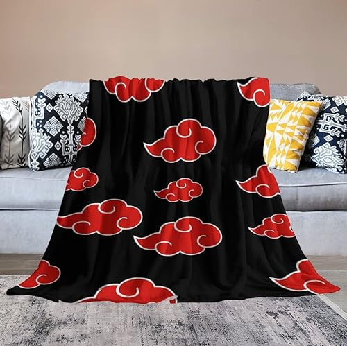 Anime Fleece-Überwurfdecke, 127 x 152 cm, Flanelldecke, Deckenüberwurf für Schlafzimmer, Sofa, weiche warme Partydekorationen, Decke, Überwurf für alle Jahreszeiten, für Wohnzimmer, Sofa, Couch