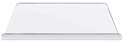 Clear Acrylic Cutting Board with Lip Non-Slip Acrylic Transparent Chopping Boards for Kitchen Counter Dishwasher Kitchens Accessories (60x45cm 3mm, L)