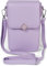 styleBREAKER Damen Box Bag Umhängetasche Einfarbig mit Magnetverschluss, 8 Kartenfächer mit Druckknopf, Crossbag 02012399, Farbe:Flieder