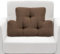 TANYOO Rückenkissen für Liege, Lendenwirbelstützkissen, weiches und flauschiges Rückenstützkissen, dickes Lendenkissen für Stühle, Liegen, Sofa, Couch und Bett zur Schmerzlinderung, Braun