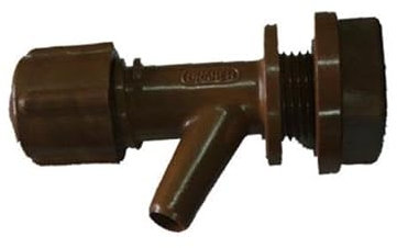 Robinets en plastique bidon 1-2 avec écrou réf-miniature 400106