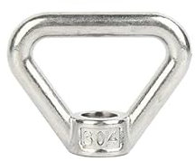 1PC Heavy Duty Lifting Eye nut,Triangle Shaped Screw Fastener,Stainless Steel Lifting Eye nut Triangle Ring Marine Screw Caps M12