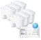Aquafloow Wasserfilter Kartuschen Aquaflux 6 Stück | Kompatibel Laica Bi-Flux, Aquaphor, Dafi Unimax | Filter mit Aktivkohle und Lonenaustauscherharz, Reduzierung von Kalk, Chlor