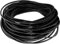 Cordoncino in pelle da 1,5 mm, 3 m, nero, in pelle di vacchetta, rotondo, per bracciali, collane, gioielli fai da te