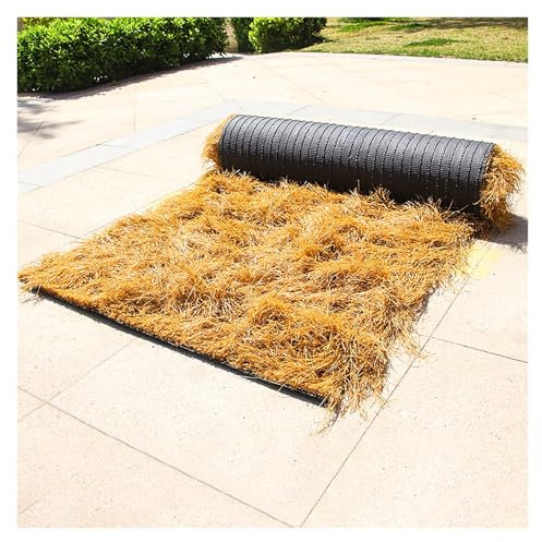 ZYYLIVR Paja Falsa Artificial Techo, Techo De Paja Sintética, Rollo De Paja Artificial, Rollo De Paja De Palma Sintética, Paja De Simulación De PE, para Jardín Sombrilla Valla(0.5x12m(19.7x472.4in))