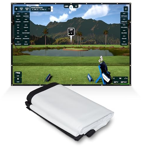 SimSpace Golf Impact Screen - White Projector Screen for Golf Simulator for Home, Heavy Duty and Durable Display Screen, Golf Simulator Screen, HD Projector Screen for Golf Practice