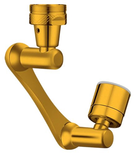 Qsvbeeqj Aireador Latón Giratorio Los Suplementos del Grifo Los Eslabones Giratorios Extensión del Grifo 1440° para Uso del Fregadero