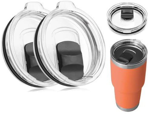 BCHKO 2 Pack Tapa a Prueba de Fugas, Clip Magnético Duradero, Robusto y Resistente, Compatible con Vasos de 20oz y 10/24oz, Material de Calidad Alimentaria, BPA Libre