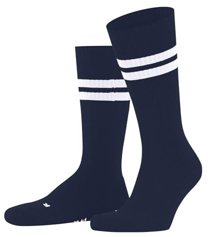 FALKE Unisex Dynamic U So Cotton Patterned 1 Pair Socks, Blue Storm 6340, 4-5