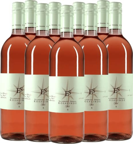 9x Vorteils-Weinpaket Rosalinde Rosé halbtrocken 1,0 l - Ellermann-Spiegel