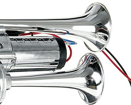 Dual Air Horn 12V 600 DB Hochdezibel Elektrische Trompetenlufthorn -Kit für Große Lastwagenbusse