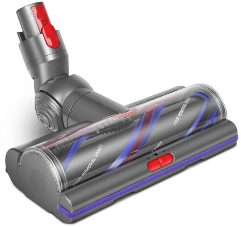 RUKHOOL Cepillo High Torque para Dyson V11 V15 V10 V8 V7 Cepillo electrica Cabezal de Repuestos Motorizado Recambio Cepillo para Dyson Suelos Alfombras y Suelos Duros Ajuste del Flujo de Aire
