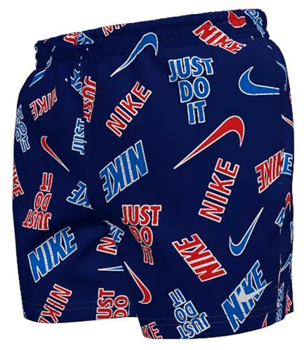 Nike Unisex Nike Swim Breaker Multi Print 5 Volley Short Blue/Red Swim Trunks