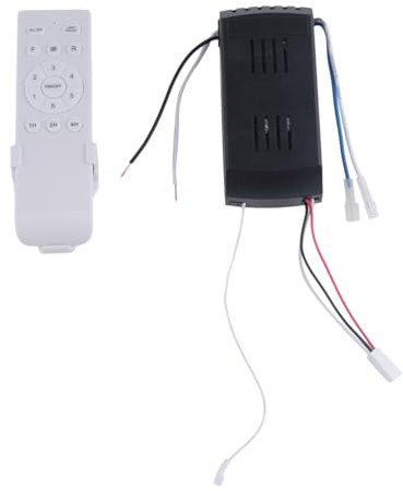Fuhjythy Kit de control remoto universal para ventilador de techo, 6 velocidades y temporizador, repuesto remoto para luz de ventilador de techo CC