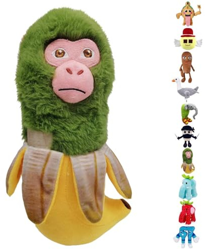 AUNGCSHE Italian Brainrot Kuscheltier, Tralalero Tralala, Tung Tung Sahur Plush, Perfekt FüR Kinder & Erwachsene, SammlerstüCk Geburtstagsgeschenk, Kuscheltier FüR Fans (Gelb-Banane)