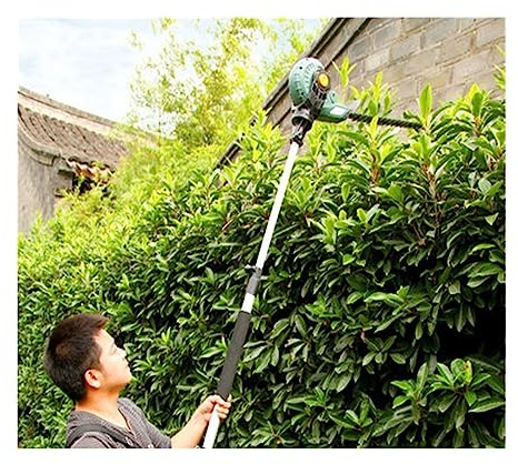 Heckenschere, Elektrische Höhen-Gartenschere, Garten-Hochzweigsäge, Haushalts-Teleskop-Heckenschere, 450 W, 1600 U/min