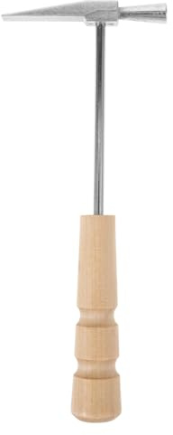 Tragbarer Kalimba Stimmhammer für Musiker Unterwegs, Robustes Werkzeug | Holz und Edelstahl, Zuverlässige Stimmung und Konstante Leistung, Silberne Ausführung