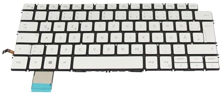 Dell 6VXWW Original Tastatur DE (deutsch) Silber | mit Backlight für Inspiron 14 (7400)