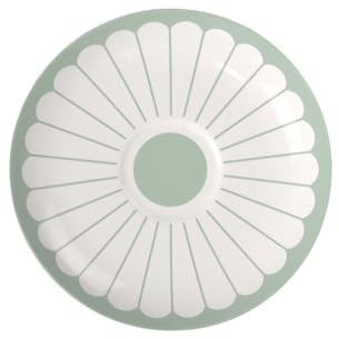Villeroy & Boch – Fleur Cappuccino-Untertasse, Maße: ca. 17,5 × 17,5 × 2,5 cm, Grün, spülmaschinenfest & mikrowellensicher, florales Dekor, Kaffeeuntertasse aus Premium Porzellan