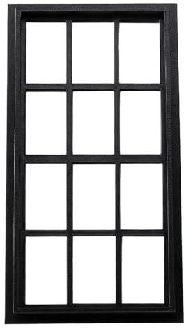 Beimus 1/12 Scale Miniature Dollhouses Window Frames for Kids and Adults Educational Toy House Accessories Dollhouses Window Frames