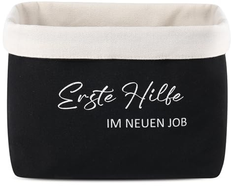 Sinmoe Erste Hilfe Tasche für den Neuer Job Abschiedsgeschenk Kollegen | Erster Arbeitstag Geschenk, Geschenkkorb zum Befüllen, zum Jobwechsel Ausbildungsbeginn, Bürotasche für Mitarbeiter Freunde