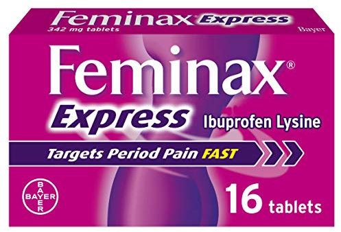 Feminax Express with Ibuprofen and Lysine - 342 mg x 16 Tablets