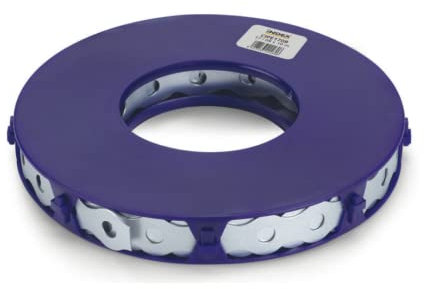 Lochband Breite 12mm - Metallband Montageband zur Befestigung von Rohren und Leitungen auf Beton, Stahl verzinkt - 10m