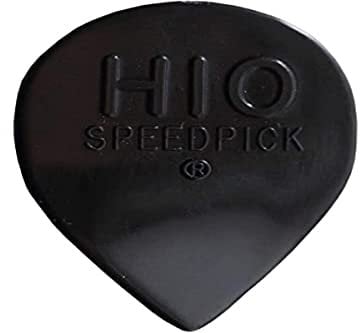 JIM DUNLOP Plektrum Delrin SpeedJazz, 24 Stück, Schwarz, Linkshänder, Stark