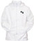 Sians Fashions Mens Bowling Jacket Fully Fleece Lined Waterproof Hoodded Jackets Detachable Hood White with Bowls Bowlers Embroidered Logo (4X-Large, White)