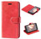 Mulbess Handyhülle für Huawei P10 Lite Hülle Leder, Huawei P10 Lite Handy Hülle, Vintage Flip Handytasche Schutzhülle für Huawei P10 Lite Case, Wein Rot